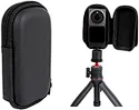 The hard shell bag is for DJI Action 2 Dual-Screen Combo or Action 2 Power Combo,It can protect the camera from scratches, dust, scrapes, and normal signs of wear etc. Made of PU leather, durable and lightweight,waterproof rate reaches IP54.